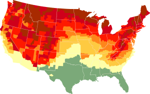 The SmokyMountains.com fall foliage leaf prediction map.