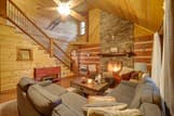 Gorgeous Log Cabin w/ 2 Decks + Fireplaces!